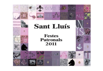 Poster Sant Lluís 2011